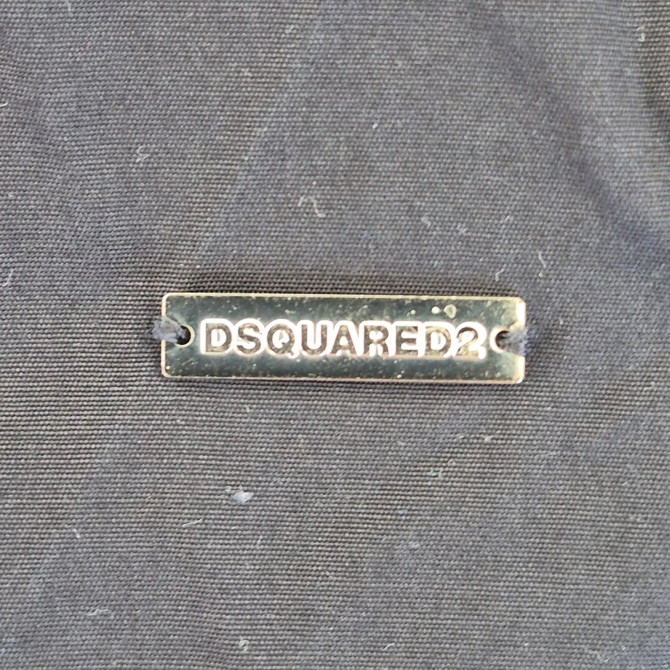 DSQUARED2 Shirt 48 Black Men's Cotton Blend Button-Up Casual Classic - Image 4 of 4