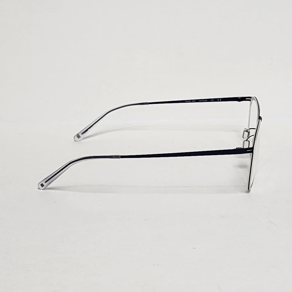 MODO 4412 Men's Ultra-Light Titanium Oval Glasses in Crystal / Navy | 54mm - Image 4 of 4