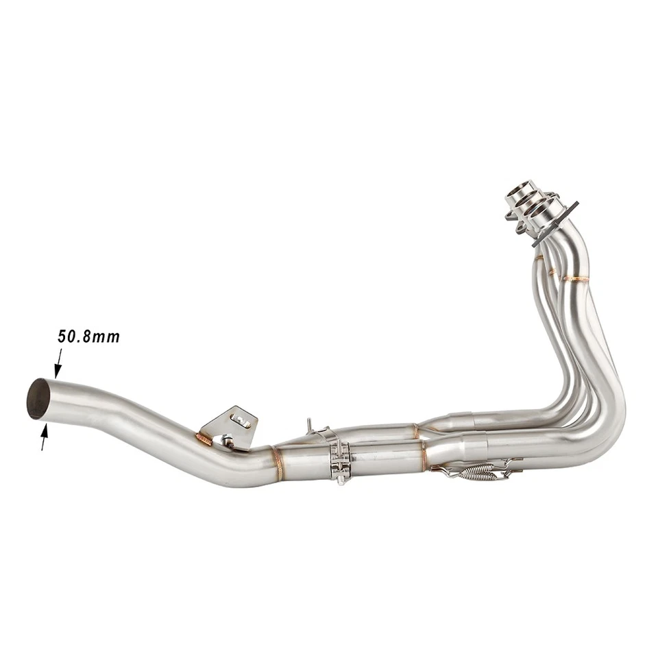 For Yamaha Fazer 8 800 FZ8 S / N 2010-2016 FZ-8 Exhaust Header Link Pipe Slip-on Foto 2 de 4