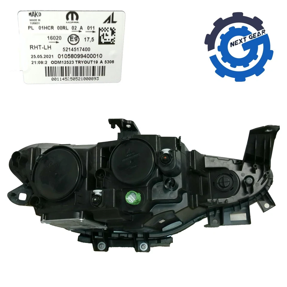 Novo conjunto de farol esquerdo Mopar fabricante de equipamento original para 2016-2020 Fiat Tipo 68476388AA - Imagem 4 de 4