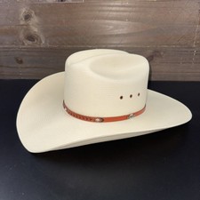 STETSON 10X SHANTUNG Cowboy Western Hat Size 59-73/8 Made In USA Mint Condition