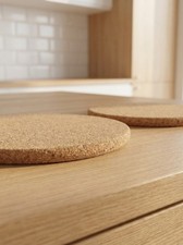 2 dessous de plat liège IKEA, trivet liège, dessous de plat rond