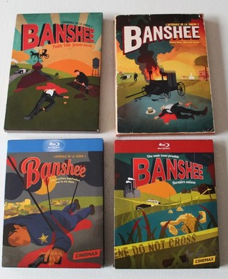 Banshee - Integrals Season 1 bis 4, 2 DVD-Boxen & 2 Blu Ray Boxen