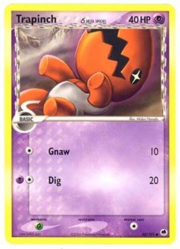 Trapinch (Delta Species) - 68/101 - Common - LP - EX Dragon Frontiers