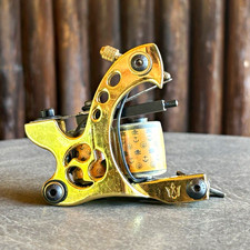 Lightweight walker 2-Coil Tattoo Coil Machine Gold/Black Metal w/ Frame Coils