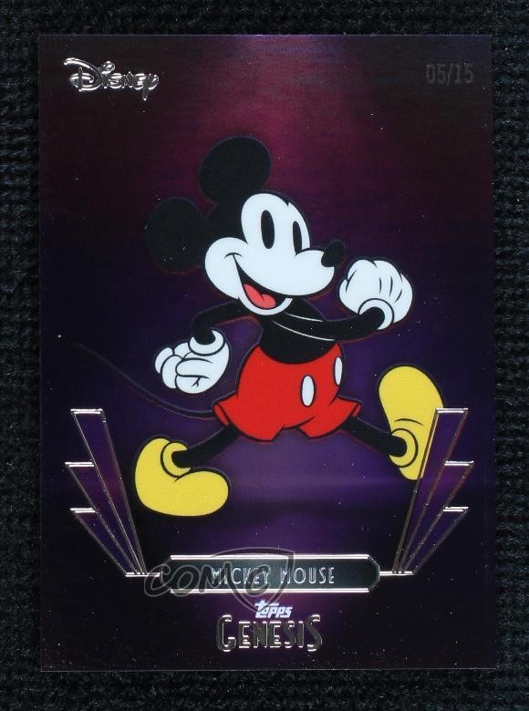 2025 Topps Disney Genesis Purple Foil 5/15 Mickey Mouse #21 | eBay