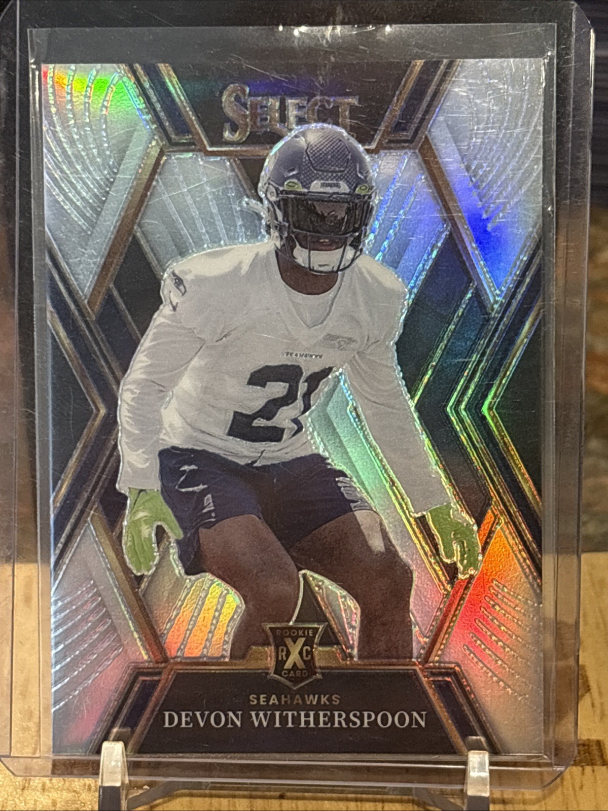 2022 Select Devon Witherspoon Silver Prizm RC Rookie XRC #519 Seahawks