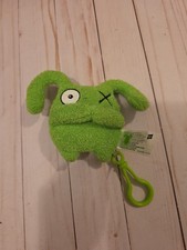 UGLY DOLLS Green Jokingly Yours OX 4.5 Plush Key Chain Backpack Clip Keychain