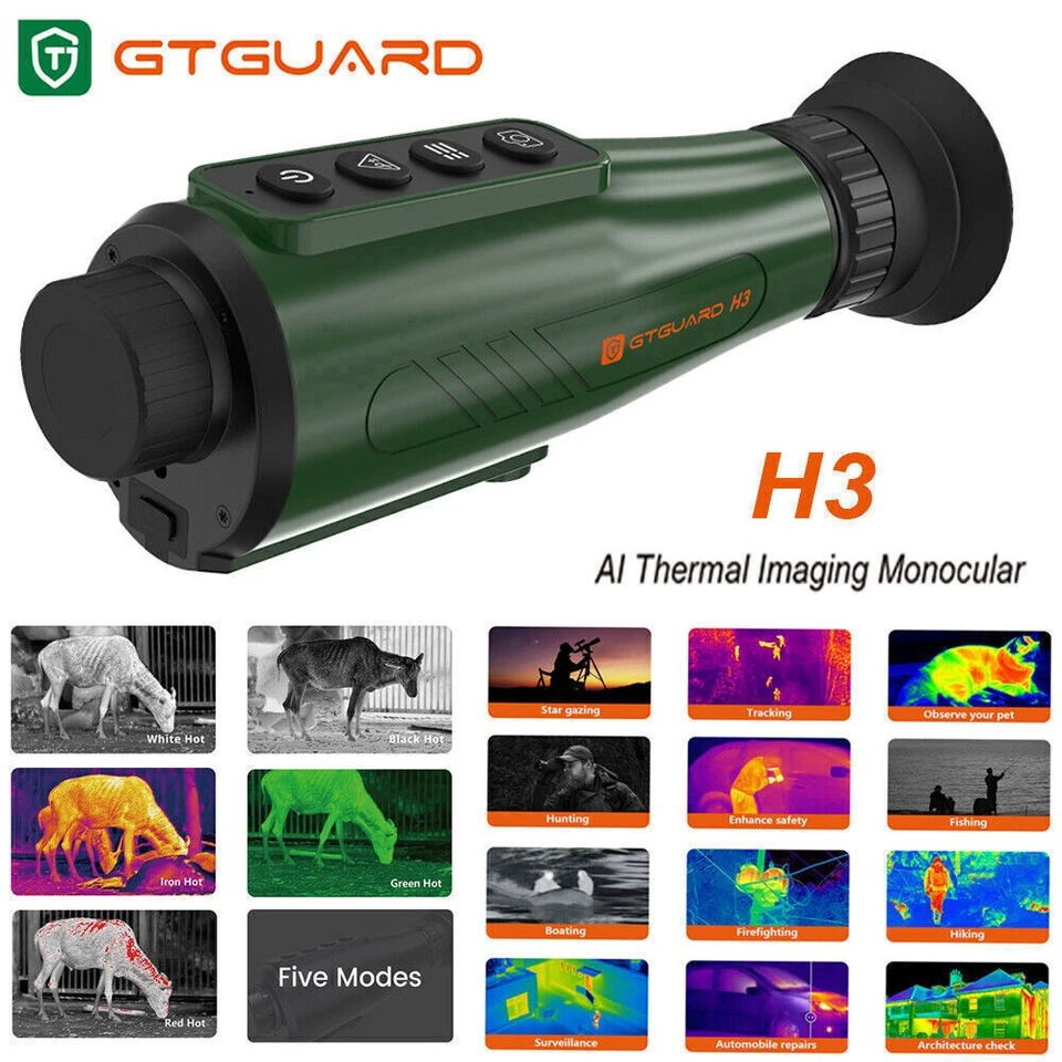 Thermal Monocular Ai 384x288 50Hz 8X Zoom Thermal Imaging Scope Hunting Camera - Image 2 of 4