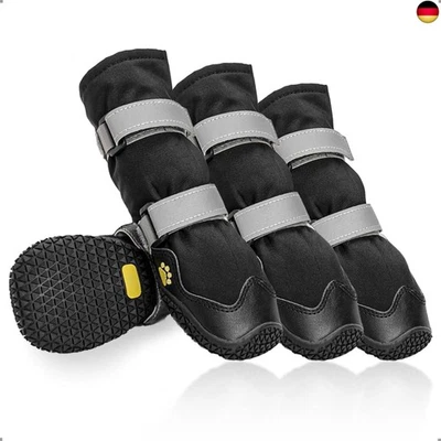 BESUCHE DEN OHCOZZY-STORE OHCOZZY Anti-Rutsch Hundeschuhe mit reflektierenden Riemen wasserdicht,