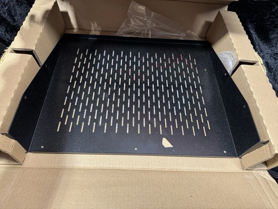 19" 2 Space 2U Cantilever Data Server Network Rack Mount Vented Shelf 14.5” Deep - Image 2 of 4