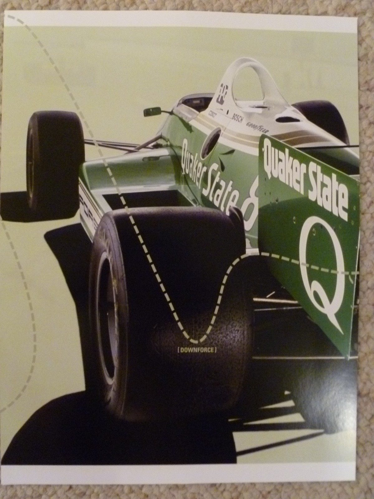 1988 Porsche Quaker State Type 2708 CART Indy Car Advertising Poster RARE! LK eBay