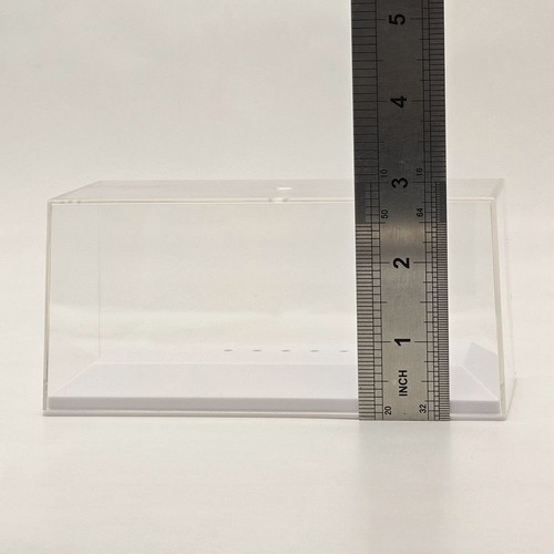 Acrylic Case IXO Model Car Display box Transparent Dustproof 1/43 White Base TSM - Picture 7 of 7