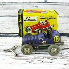 Schuco Micro Racer 1042 Wind-Up Car Purple West Germany w Box and Key Vintage