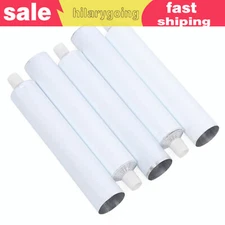 100pcs Portable 100ml Aluminum Empty Toothpaste Tubes With Needle Cap White USA