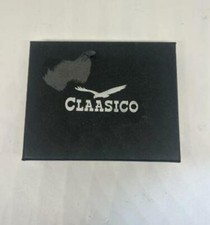 Men's Genuine Leather Slim Bi-Fold RFID Wallet Black