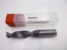 Pair MSC Accupro Screw Machine Length Drill Bit 5/8" D 140° Point Solid Carbide