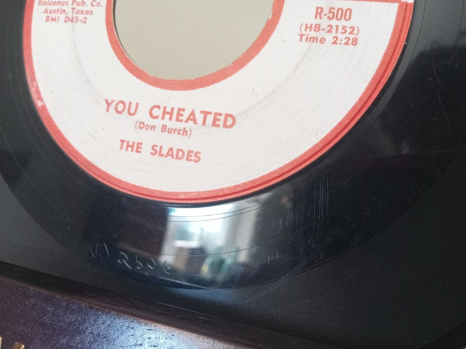 The Slades Domino Records 45 500 You Cheated / Waddle7" 1958 R&B Doo Wop Rock - Image 3 of 4