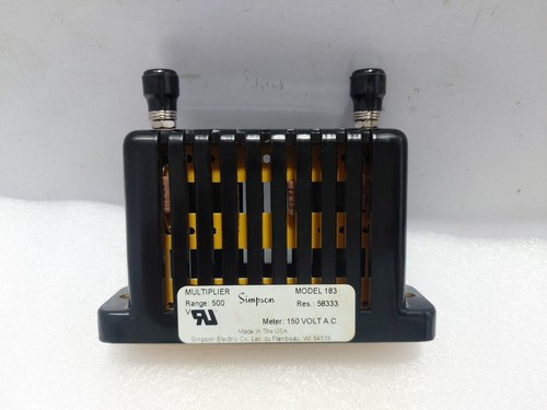 Simpson EZ261-005-01 Volt Meter Panel 0-500VAC Meter with 183 Multiplier - Picture 5 of 12