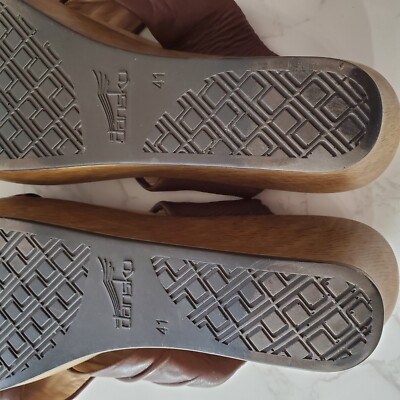 ナッパ Dansko Platform Slides Neeci Size 41 EU 10.5-11 US Earth Nappa