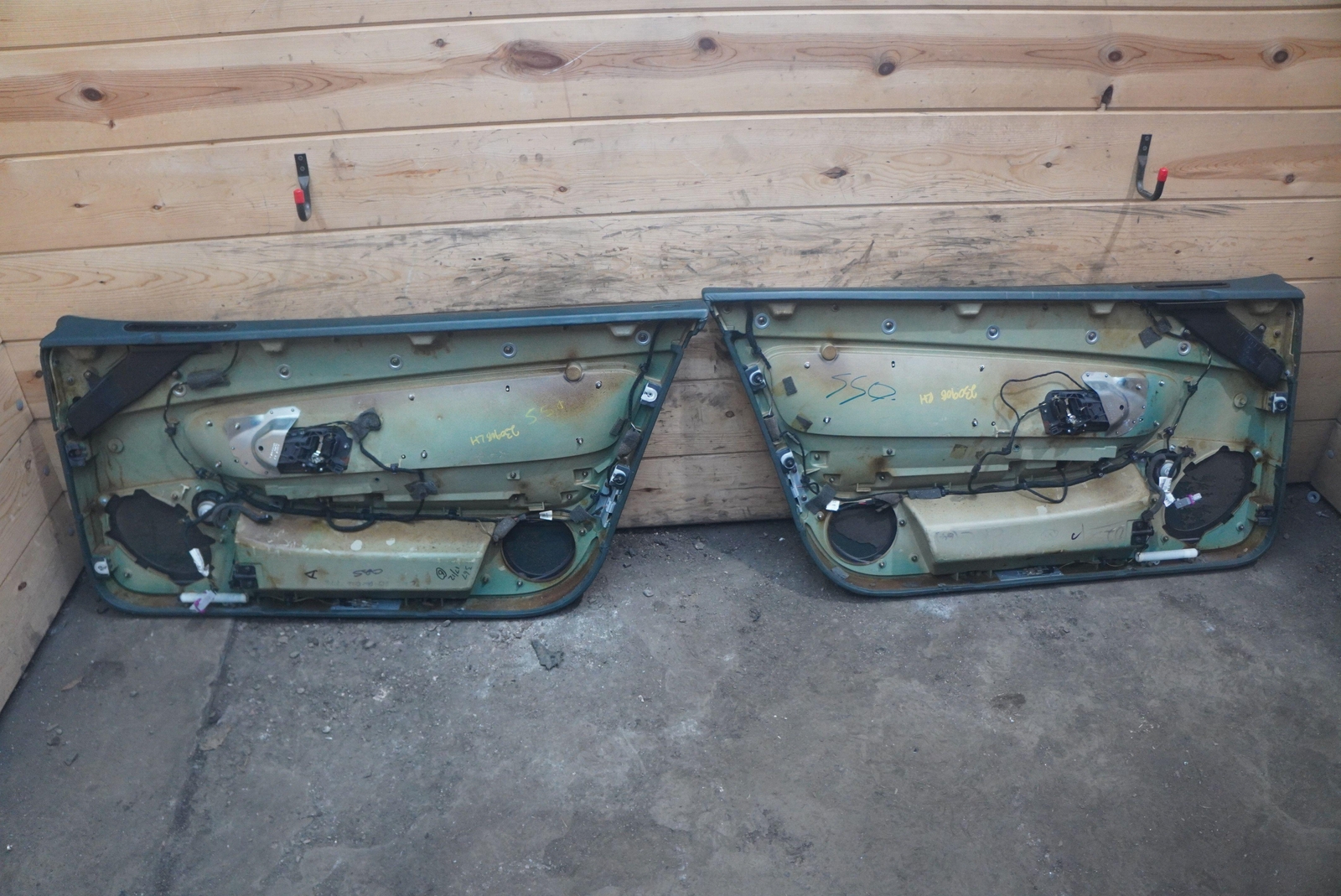 Set 4 Door Quarter Interior Trim Panel Green OEM Bentley Continental GT 2005