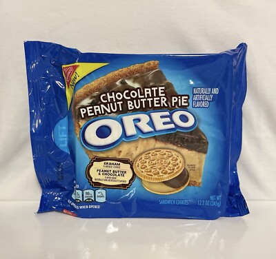 NABISCO OREO CHOCOLATE PEANUT BUTTER PIE GRAHAM SANDWICH COOKIES