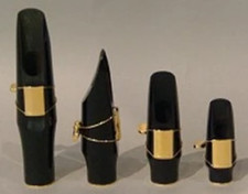 Brancher Hard Rubber Tenor Saxophone Mouthpiece W/ Gold Plated Ligature