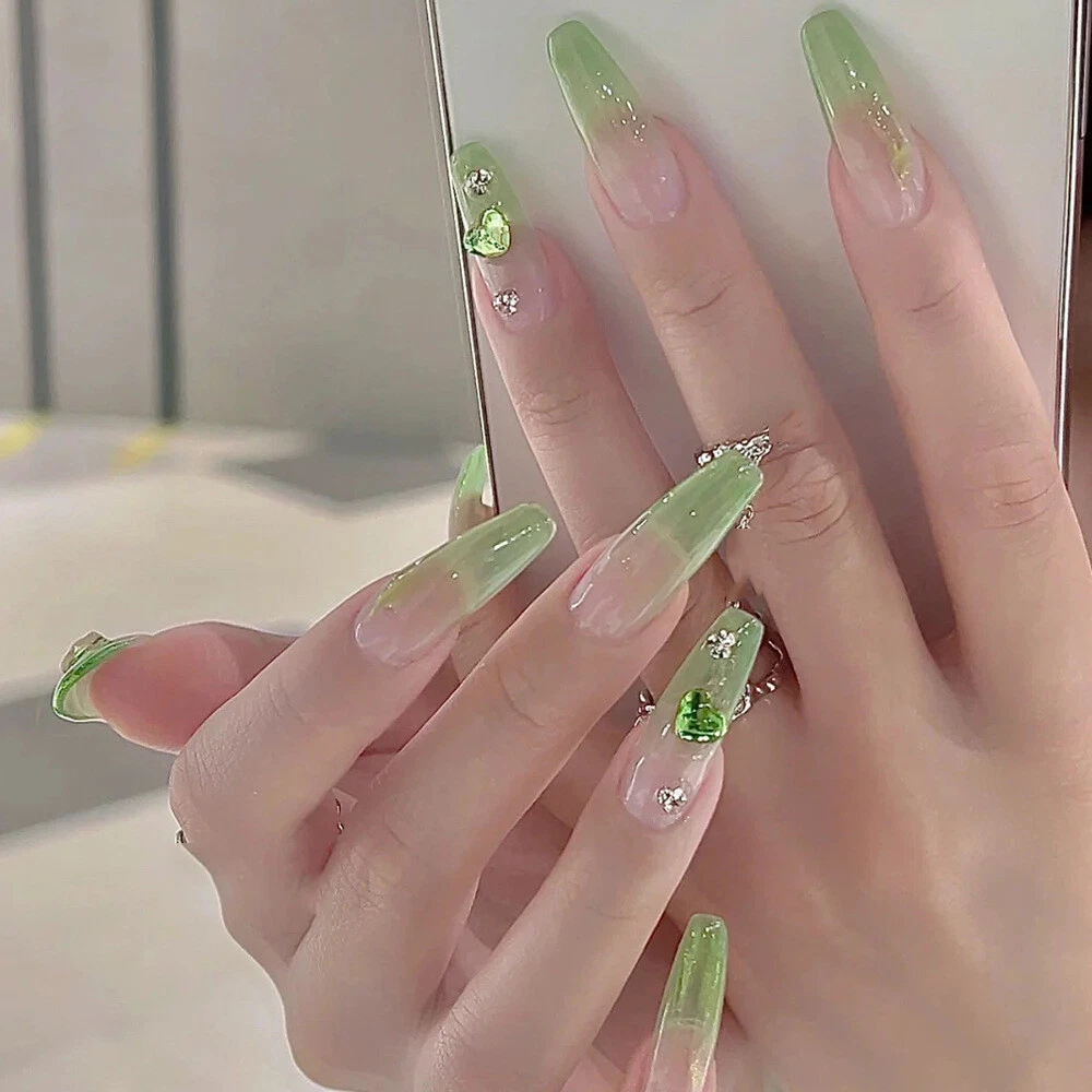 coffin acrylic nails summer