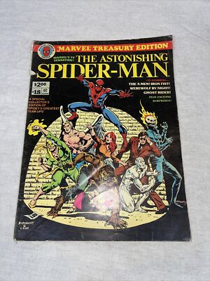 1978 MARVEL Treasury Edition 18 Astonishing SPIDER-MAN Comic X-Men Ghost Rider