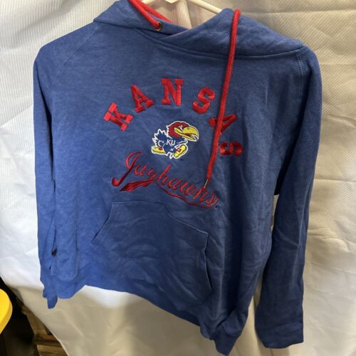Kansas Jayhawks Women’s Small Pullover Hoodie Sweater  - Picture 1 of 2