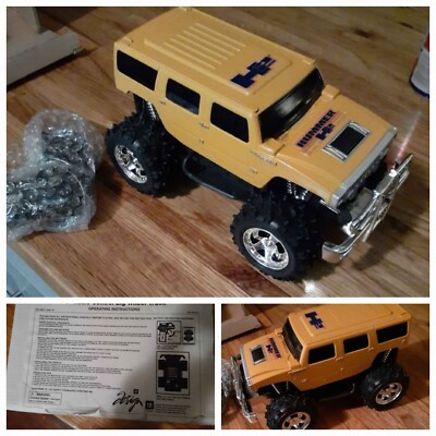 2001 RARE HUMMER H2 SUV CONCEPT 9'' RADIO CONTROL BIG WHEEL TRUCK
