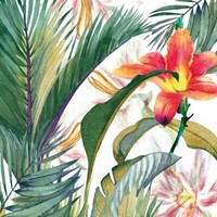 20 Servietten Tropical Paradise Tropische BlüTe BläTter Dschungel Natur 33X33Cm