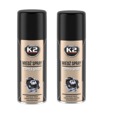 2XKupferpaste Kupfer Spray Bremspaste Schmiermittel Fett K2 2X400ML