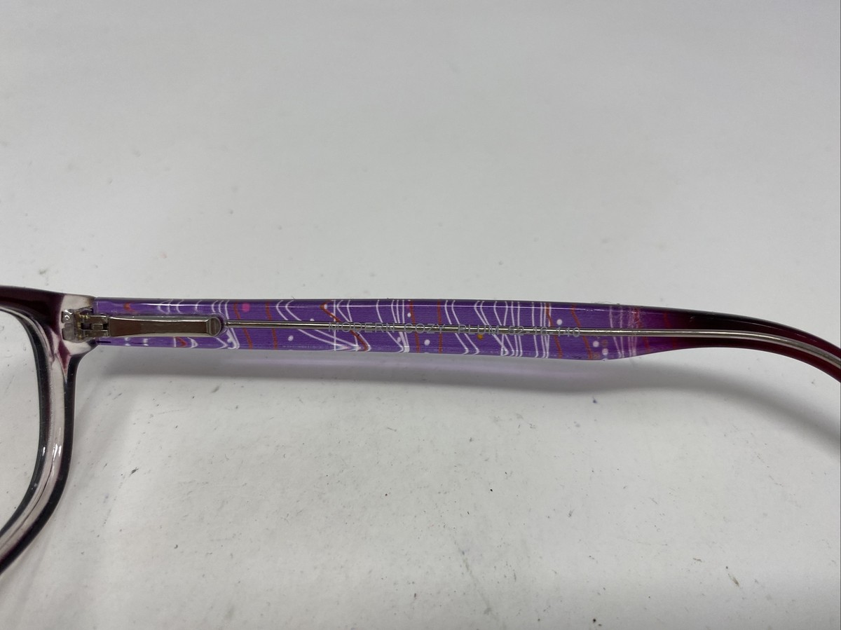 Modern Cozy Plum Crystal Authentic Eyeglasses 52-16-140 Amazon.com: Ice Women main image 4