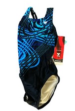 New TYR Performance Racing Blue Swimsuit Youth 24 and 22 Pick Your Size