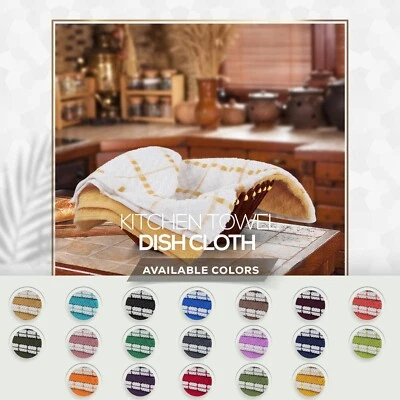 Pack Kitchen Towel Dish Cloth Super Absorbent Tea Towels 15x25" Utopia Towels