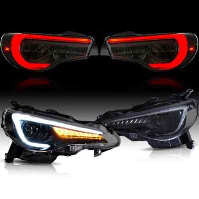 Vland Led Headlights+Tail Lights For 2012-2020 Toyota GT86 Subaru BRZ Scion FR-S