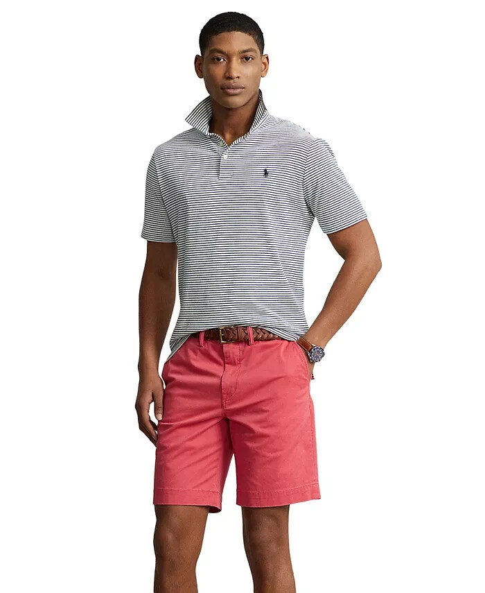ハーフ・ショートパンツ Polo Ralph Lauren Red Bermuda Shorts Stretch Classic-Fit Polo Ralph Lauren Men's Stretch Classic-Fit Red Short