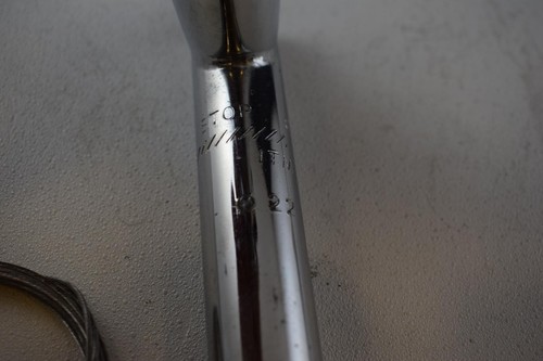 ITALMANUBRI ITM BIANCHI Stem Racing quil 26mm 105mm 22 mm chrome Vintage NOS - Picture 7 of 12