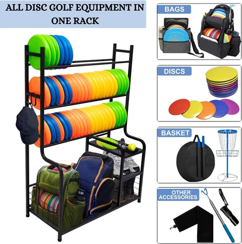 Disc Golf Rack Storage Frisbee Discs Shelf Disc Station Sport Equipement Organiz - Picture 2 of 8