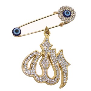 Musulman Islam Ala Turquia Mal De Ojo Acero Inoxidable Pin Broche Pin De Bebe Ebay