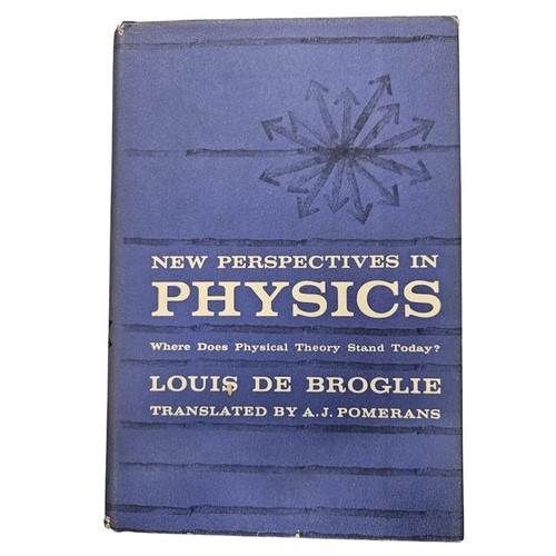 Rare 1962 Book by Nobel Winner Louis de Broglie- New Perspectives in Physics