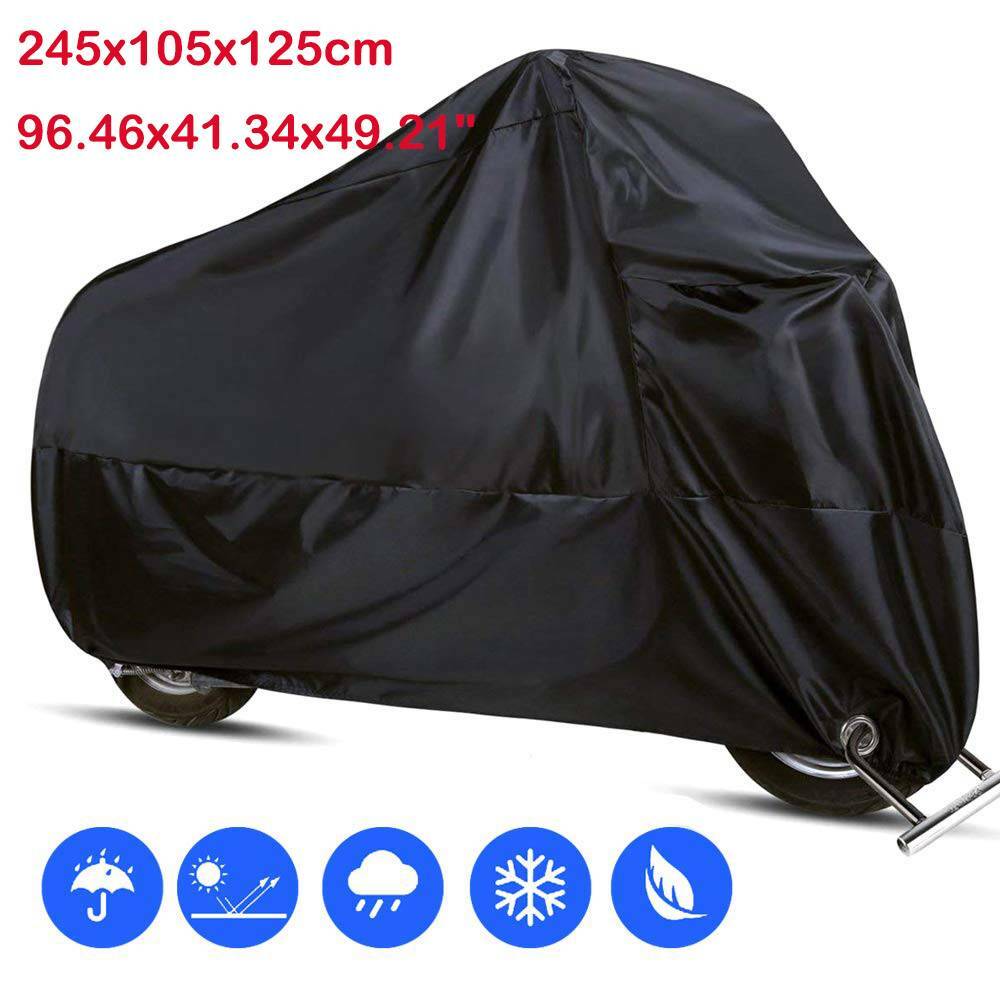 XL Motorcycle Cover Waterproof Heavy Duty for Winter Outside Storage