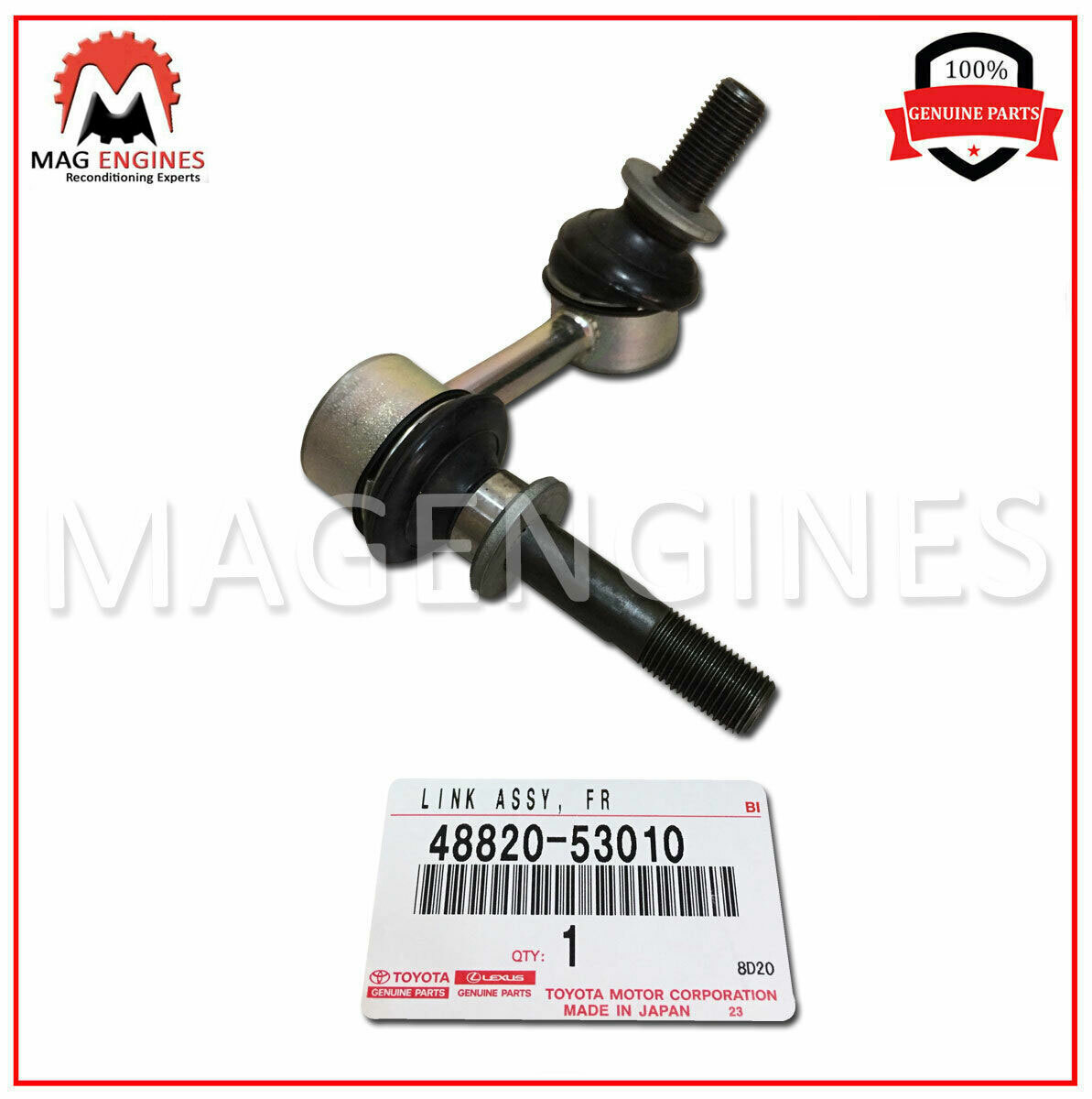 48820-53010 GENUINE OEM FRONT STABILIZER LINK ASSY, RH 4882053010