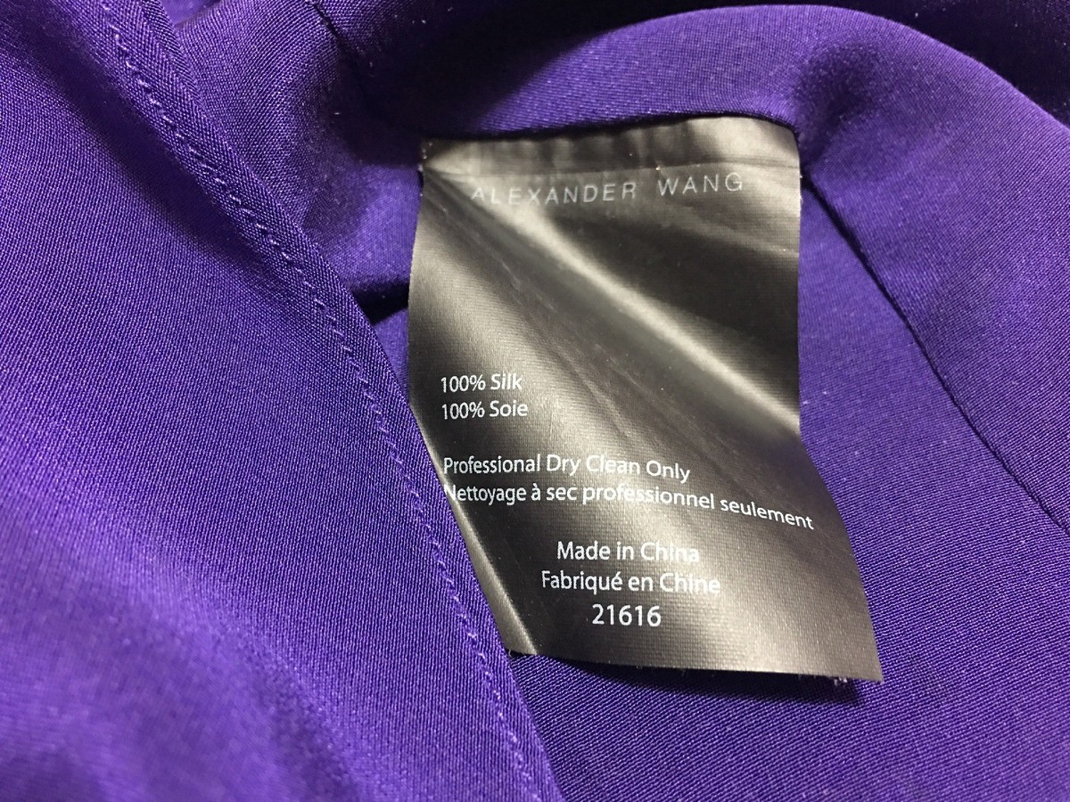 Alexander Wang Women's Size 0 Purple Wrap Tie Cocktail Dress | eBay