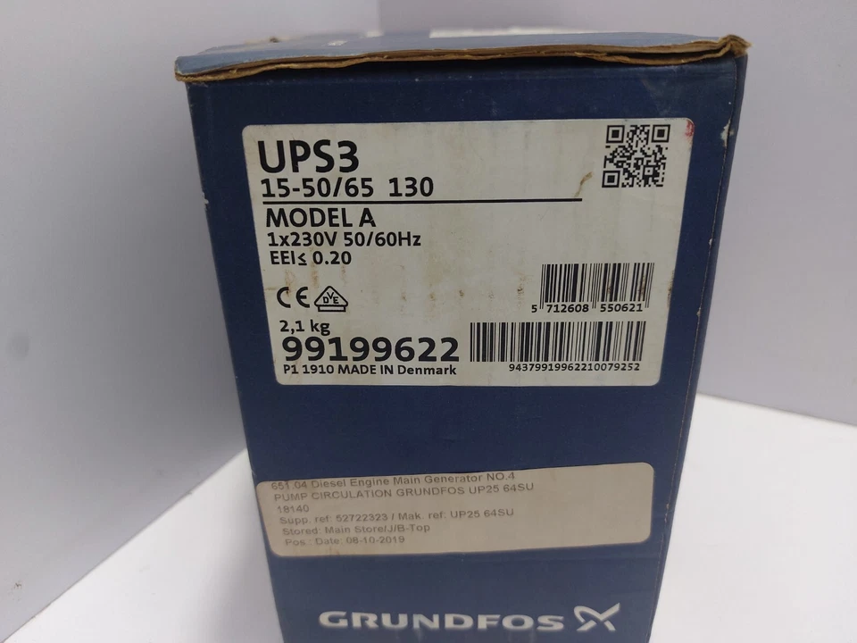 Pompe De Circulation Grundfos UPS3 UPS3 15-50/65 130 Modèle A - Image 2 of 4