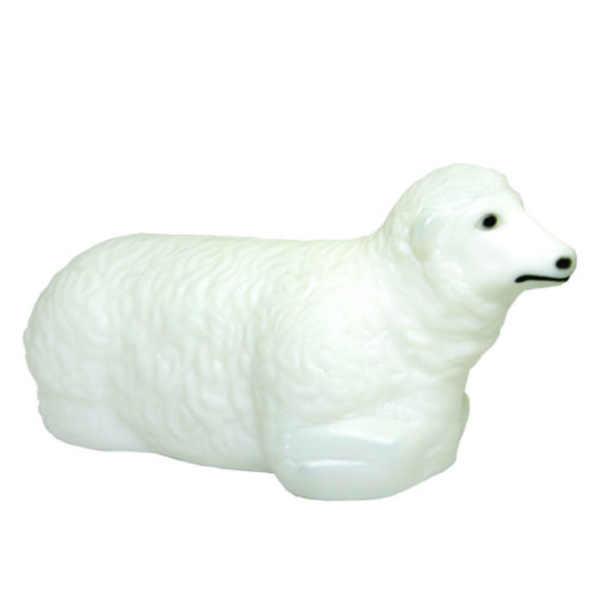 1 Piece Lamb Outdoor Lighted Blow Molded Nativity Figures for sale