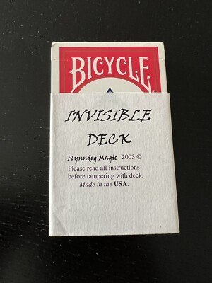 Bicycle Rider Back Invisible Deck Blue Seal Cincinnati Ohio USPCC Magic Card 