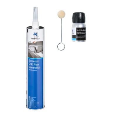 Normfest Screenox Cold Scheibenkleber-Set 4-teilig 300ml Kartusche + Primer