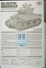 Tamiya 1/35 Israeli M1 Super Sherman - Directions & Decals from Kit No. 35322